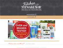 Tablet Screenshot of kitchenstewardship.com